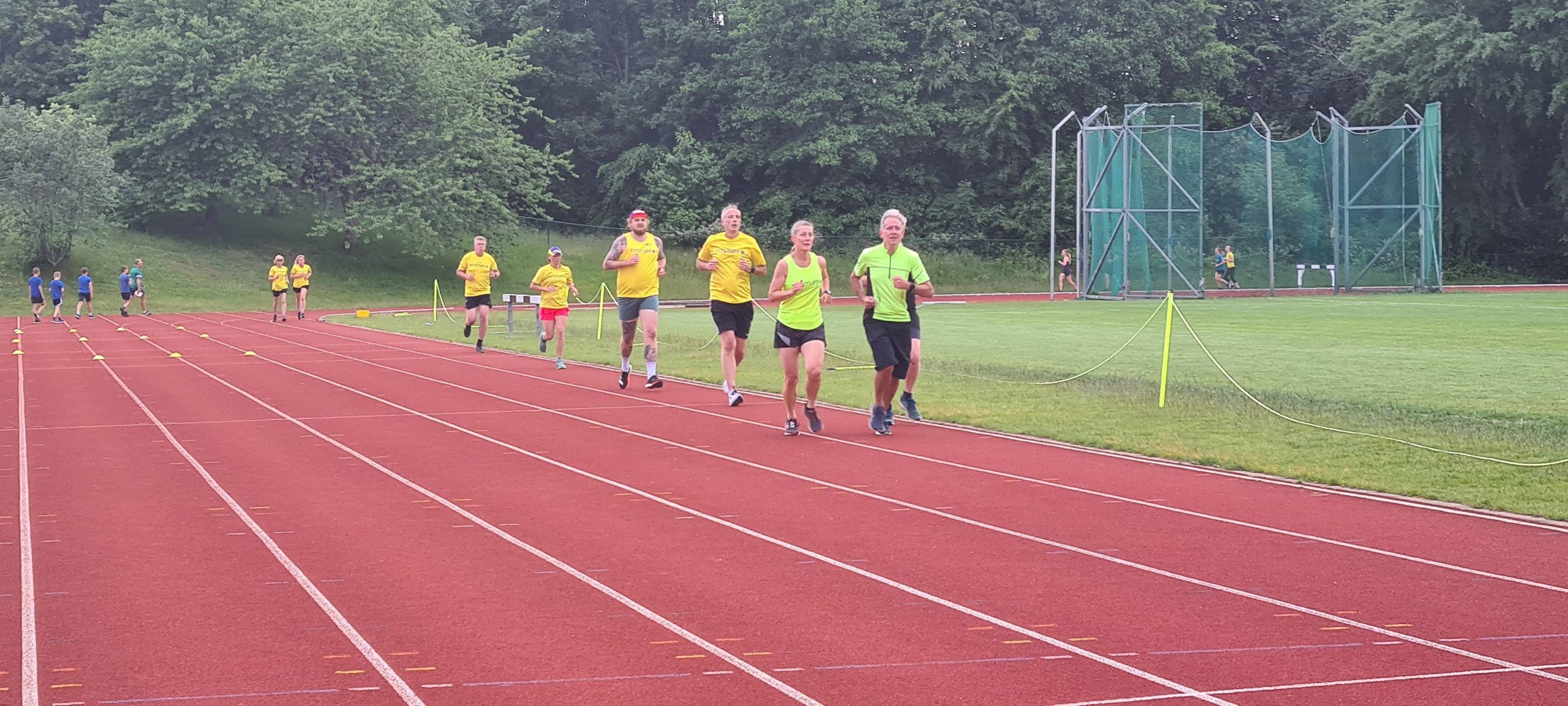 Track evening session runners