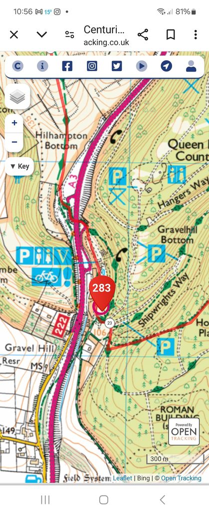 100 mile event Dot watching